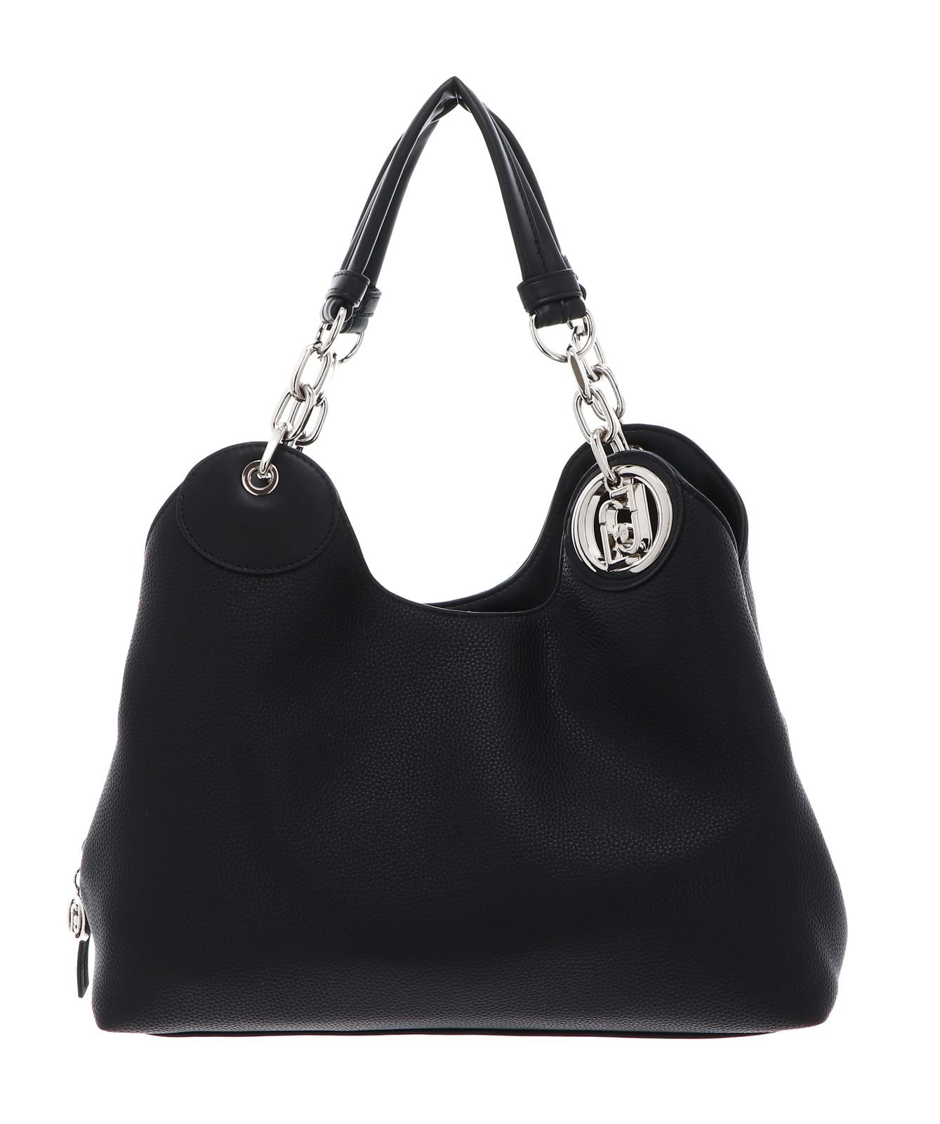 LIU JO Faiza ECS Satchel M Nero / Steel