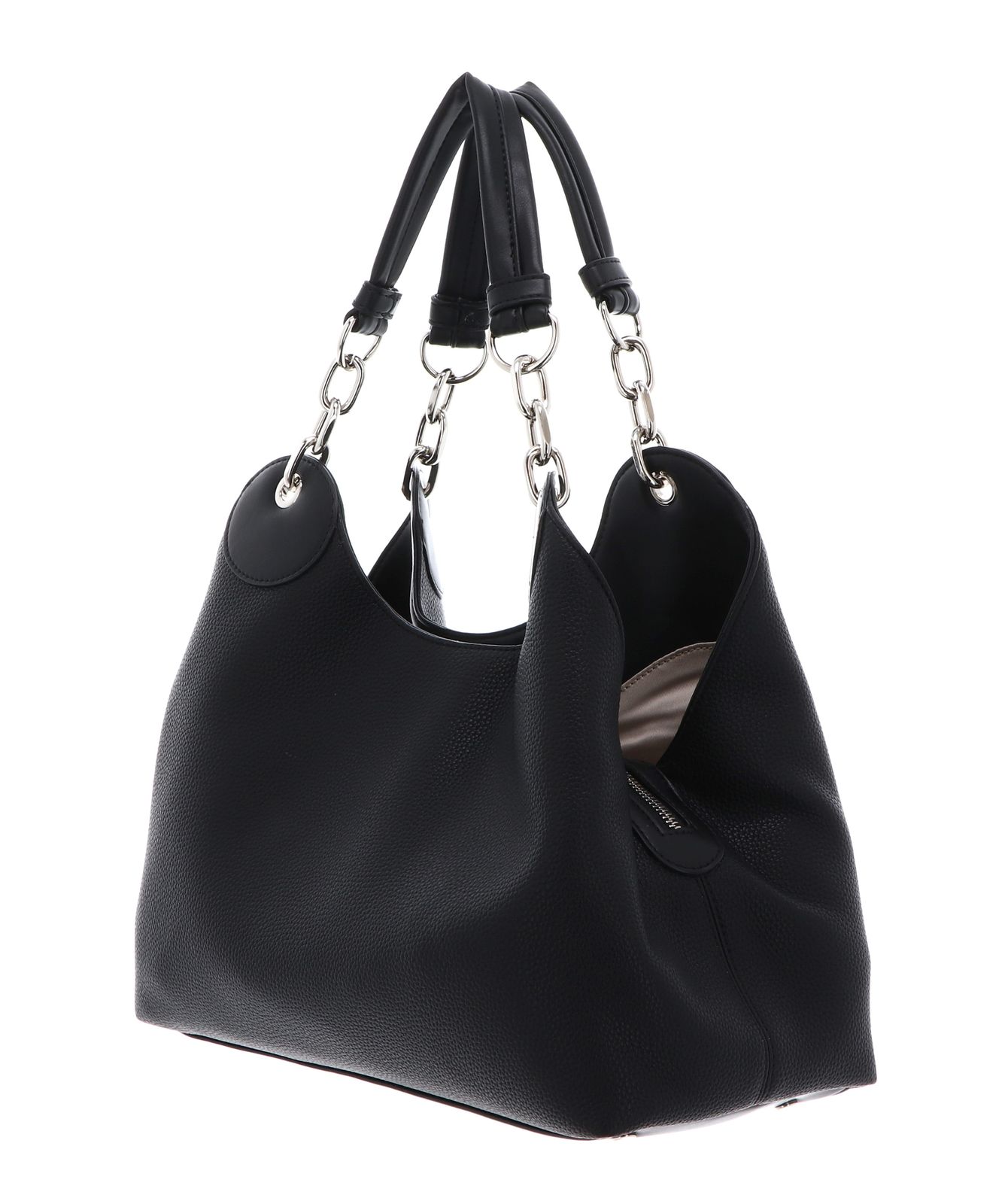 LIU JO Faiza ECS Satchel M Nero / Steel LIU JO Faiza ECS Satchel M Nero / Steel