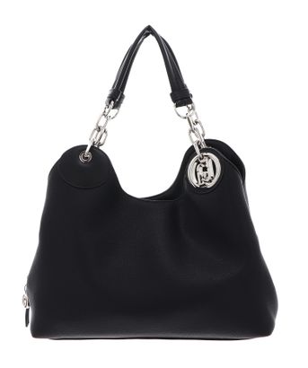 LIU JO Faiza ECS Satchel M Nero / Steel LIU JO Faiza ECS Satchel M Nero / Steel