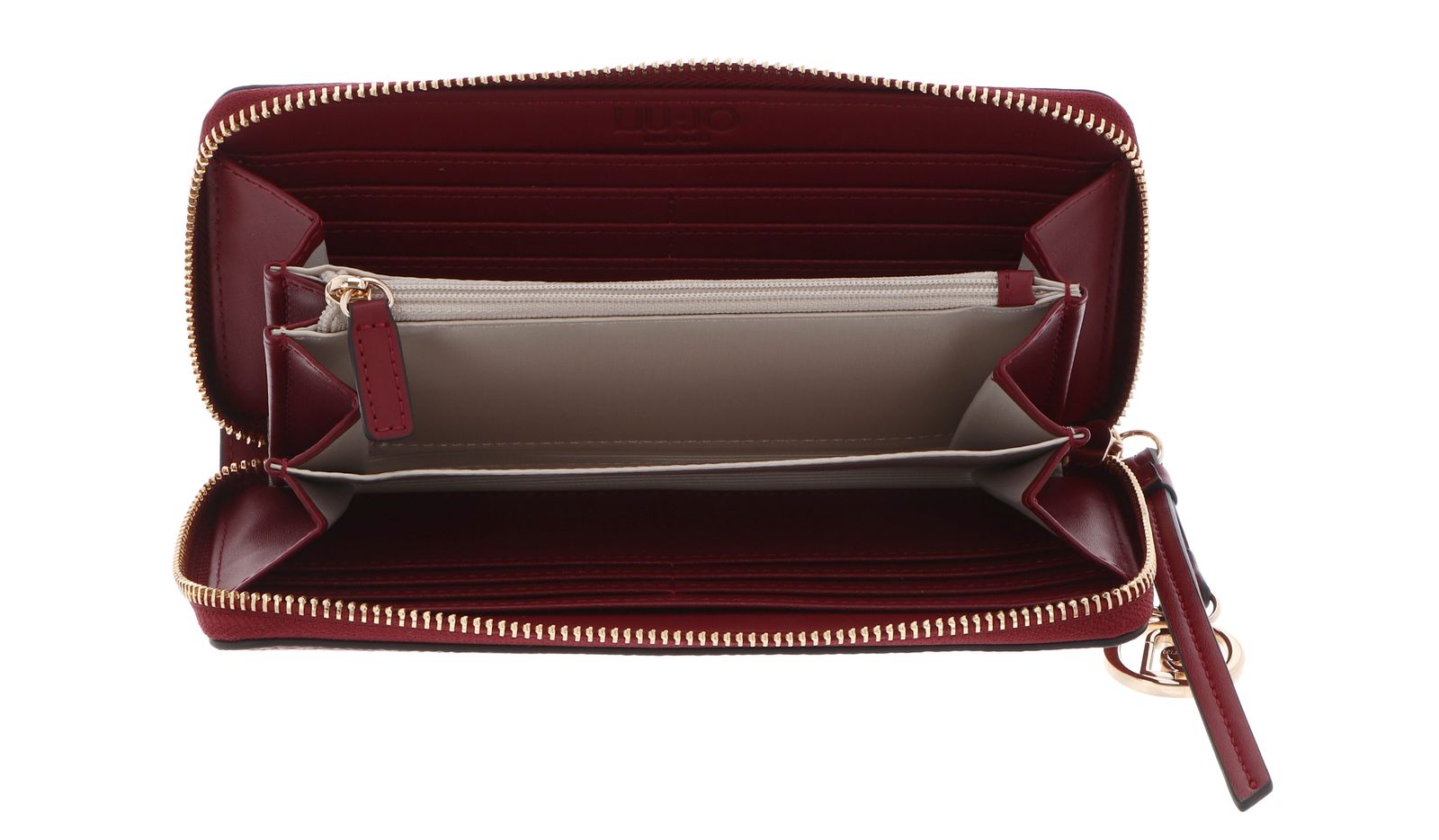 LIU JO Faiza ECS Zip Around Wallet XL Brick Red LIU JO Faiza ECS Zip Around Wallet XL Brick Red