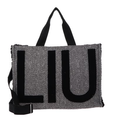 LIU JO Check Tote Bag L Nero