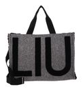 LIU JO Check Tote Bag L Nero LIU JO Check Tote Bag L Nero