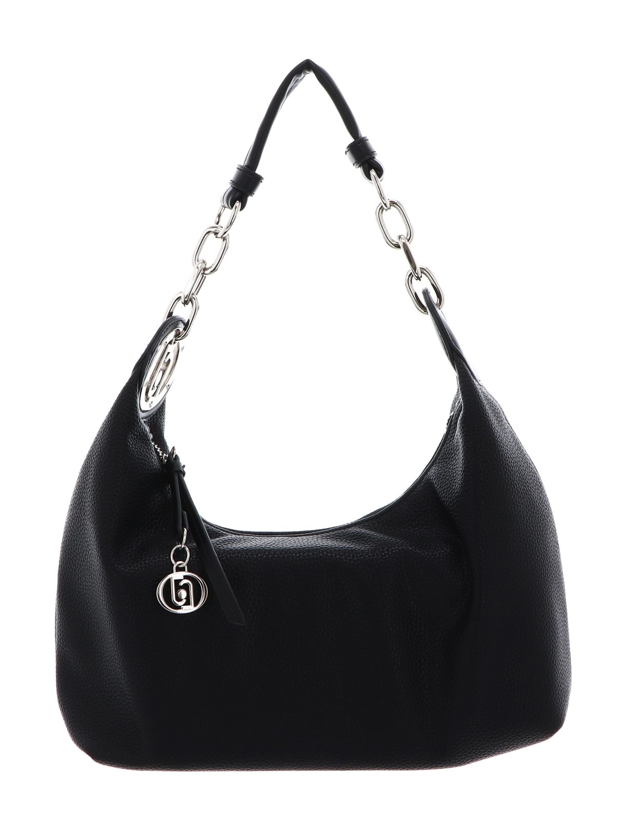 LIU JO Faiza ECS Hobo Bag M Nero / Steel