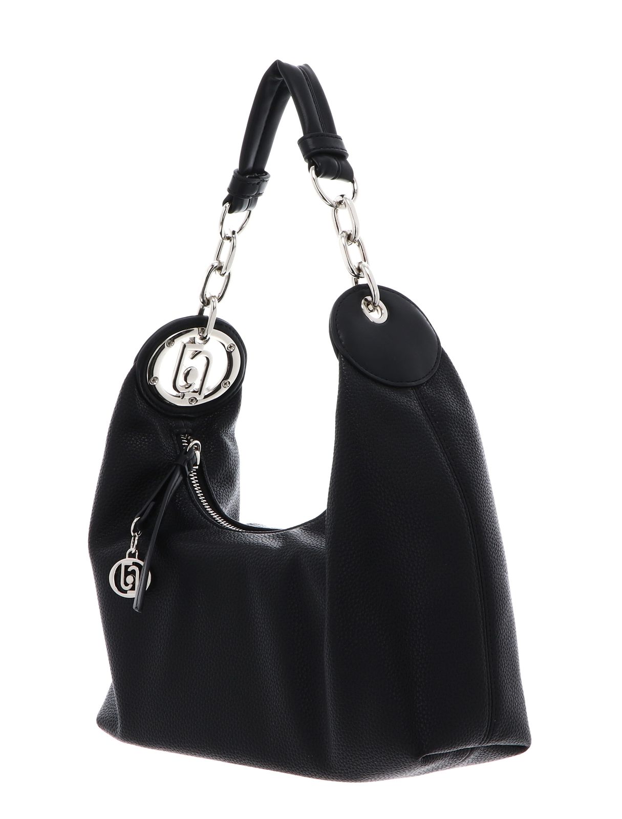 LIU JO Faiza ECS Hobo Bag M Nero / Steel LIU JO Faiza ECS Hobo Bag M Nero / Steel