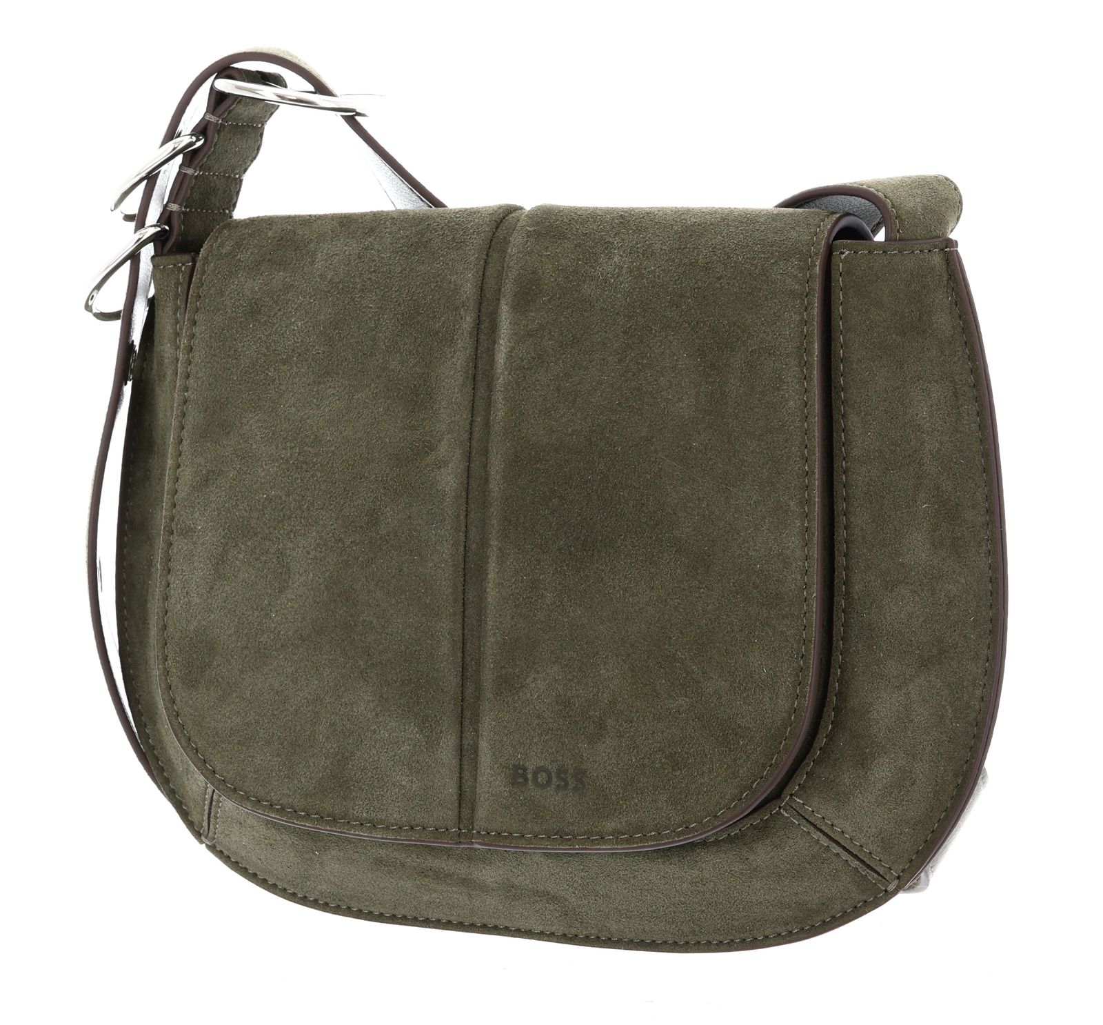 BOSS Clarice Saddle SU Bag Dark Green BOSS Clarice Saddle SU Bag Dark Green