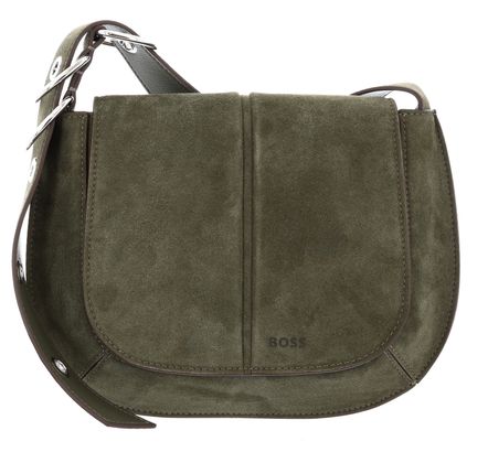 BOSS Clarice Saddle SU Bag Dark Green BOSS Clarice Saddle SU Bag Dark Green
