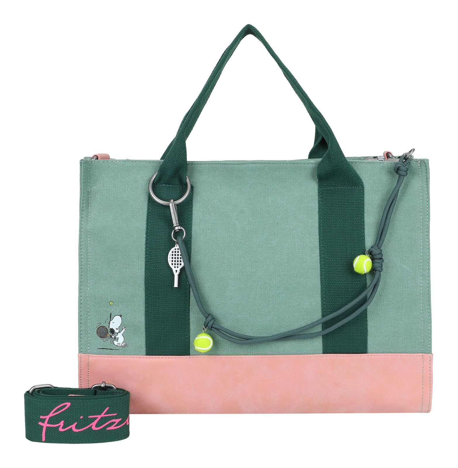 Fritzi aus Preußen Peanuts™ x Fritzi Tote Bag Matchball Green