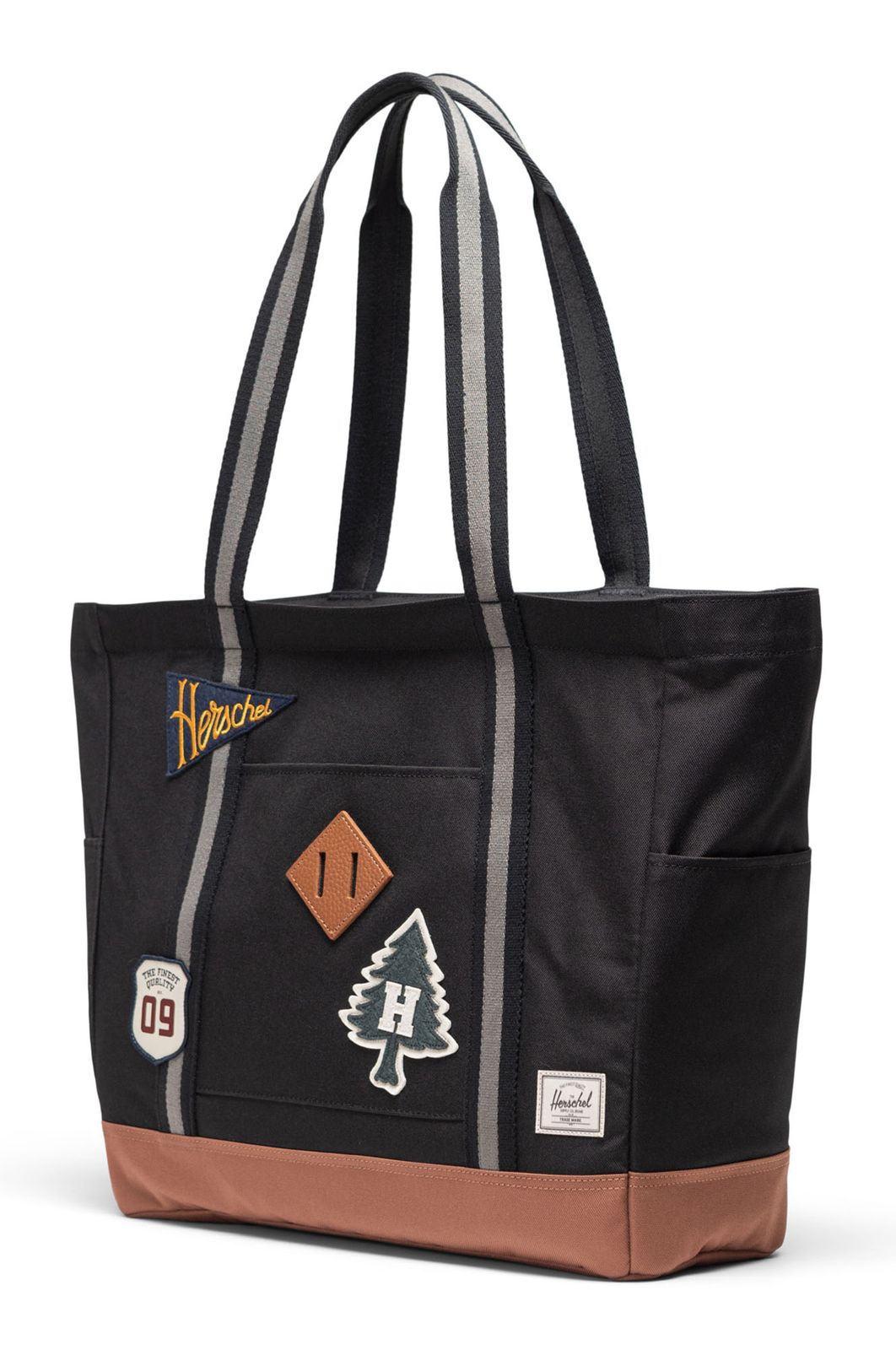 Herschel Heritage Tote Patches Black Herschel Heritage Tote Patches Black