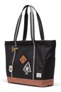 Herschel Heritage Tote Patches Black Herschel Heritage Tote Patches Black