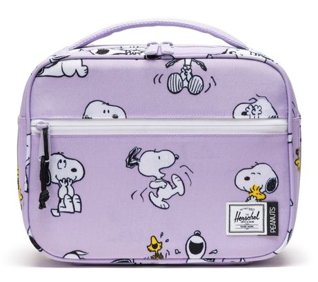 Herschel Peanuts Pop Quiz Lunch Box Snoopy and Woodstock Pastel Lc