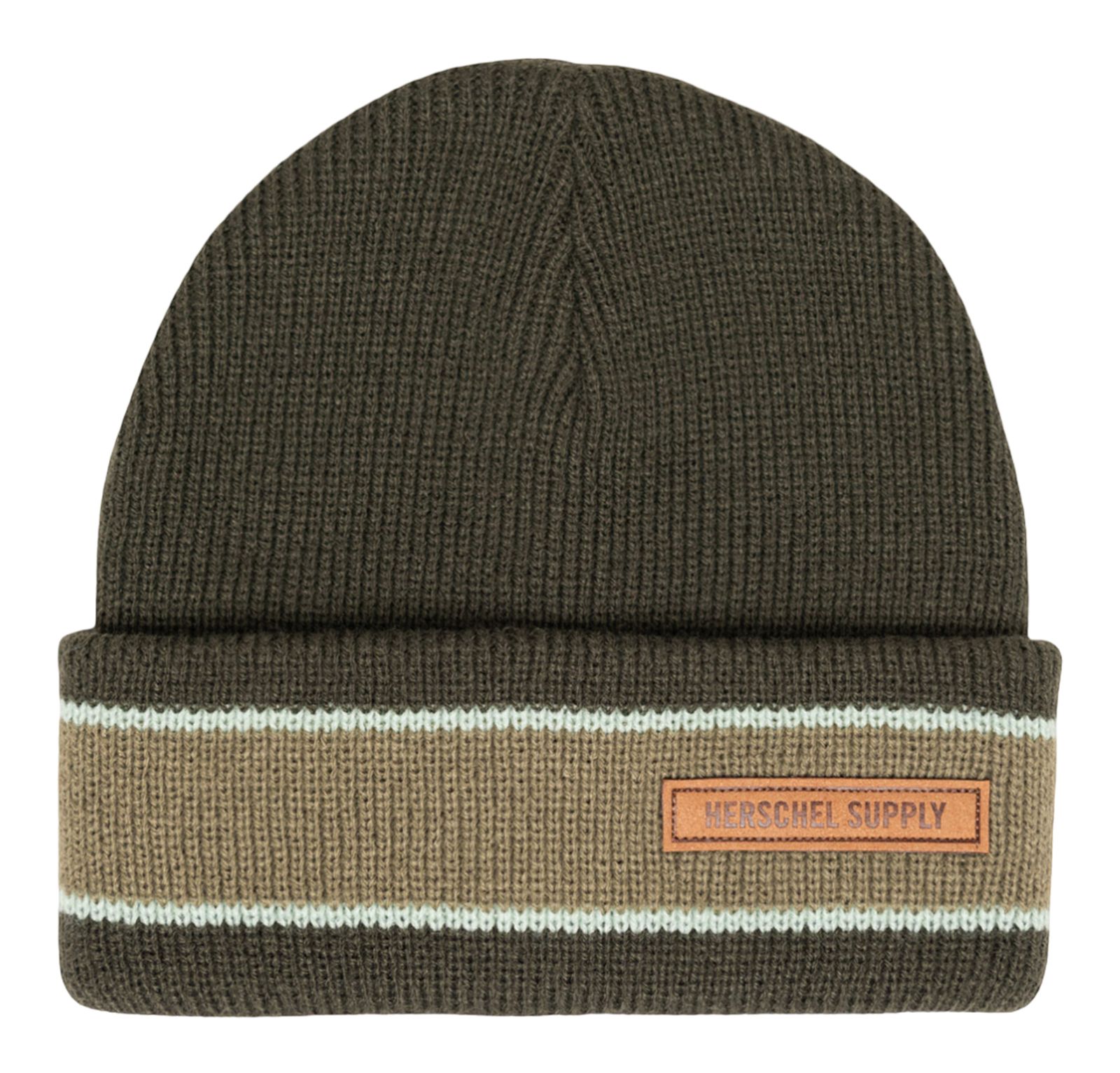 Herschel Elmer Ribbed Vintage Stripe Beanie Rosin Herschel Elmer Ribbed Vintage Stripe Beanie Rosin