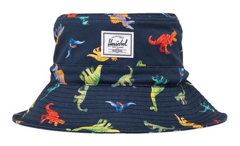 Herschel Toddler Bucket Hat Watercolour Dinos Darkest Navy