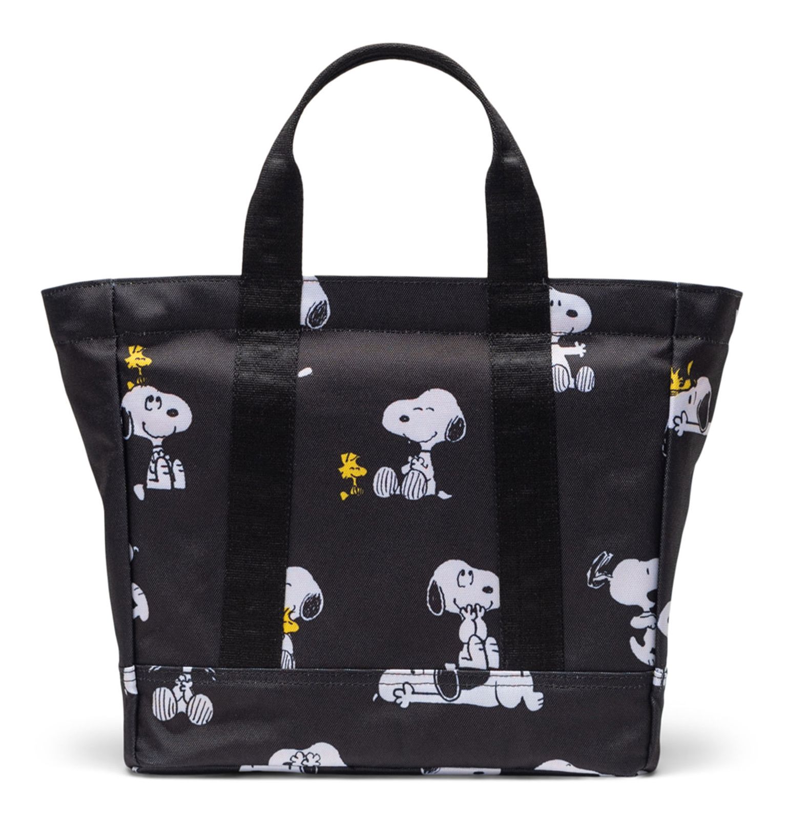 Herschel Peanuts Heritage Tote S Snoopy and Woodstock Black Herschel Peanuts Heritage Tote S Snoopy and Woodstock Black