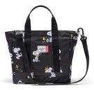 Herschel Peanuts Heritage Tote S Snoopy and Woodstock Black Herschel Peanuts Heritage Tote S Snoopy and Woodstock Black