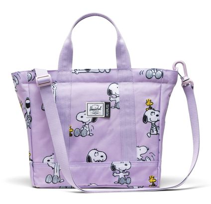 Herschel Peanuts Heritage Tote S Snoopy and Woodstock Pastel Lc