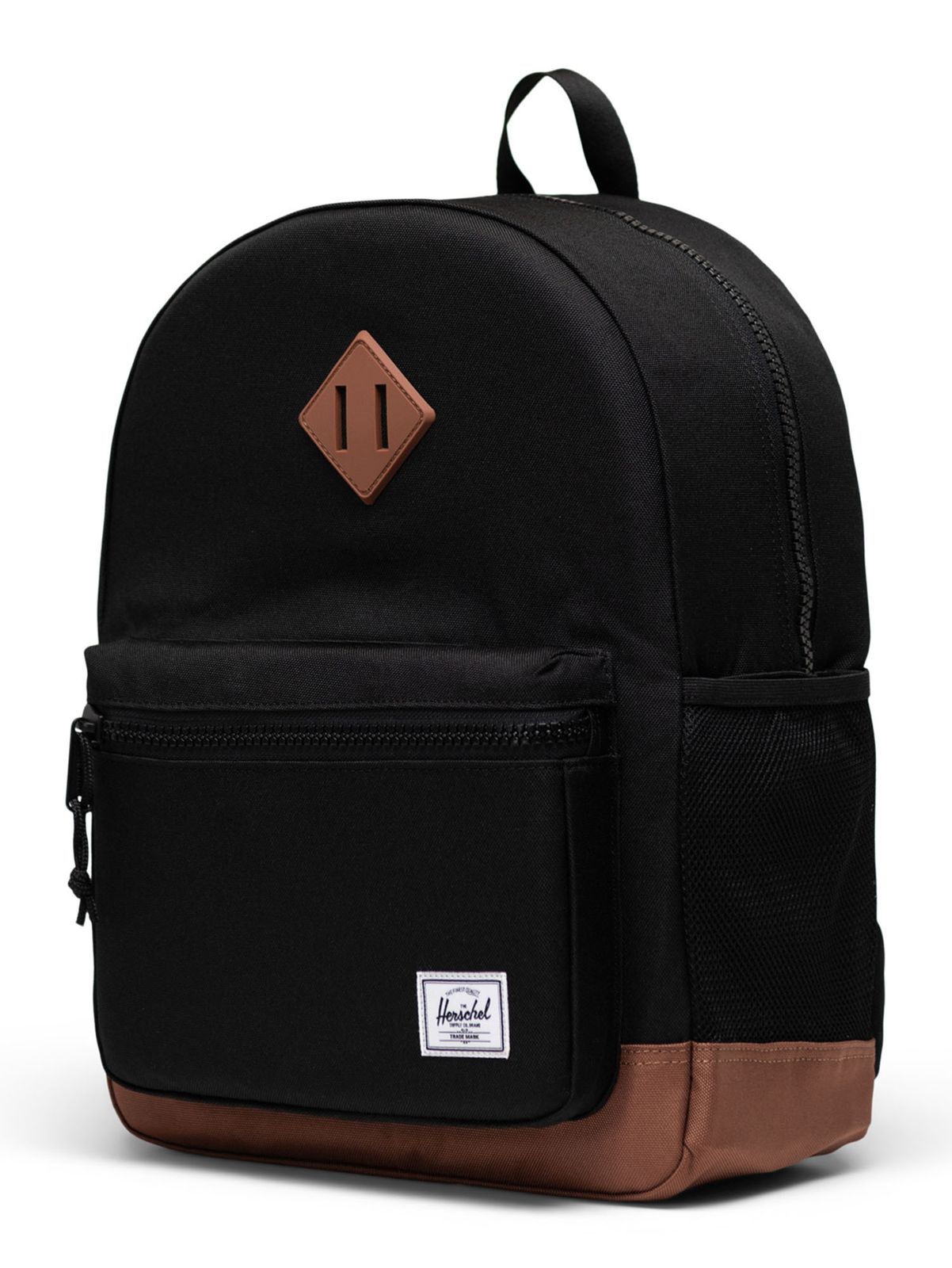 Herschel Heritage Kids Backpack Black / Saddle Brown Herschel Heritage Kids Backpack Black / Saddle Brown