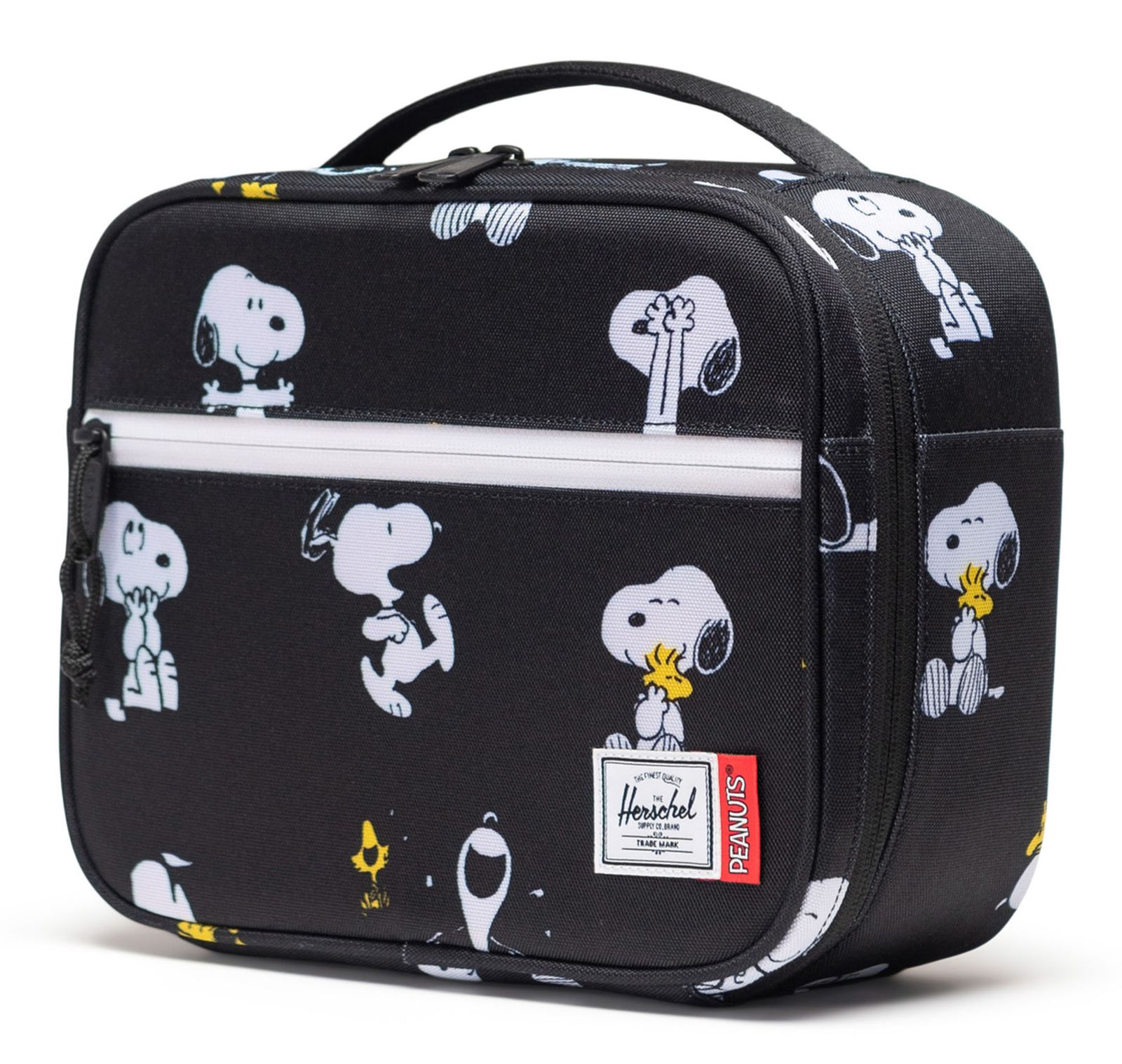 Herschel Peanuts Pop Quiz Lunch Box Snoopy and Woodstock Black Herschel Peanuts Pop Quiz Lunch Box Snoopy and Woodstock Black