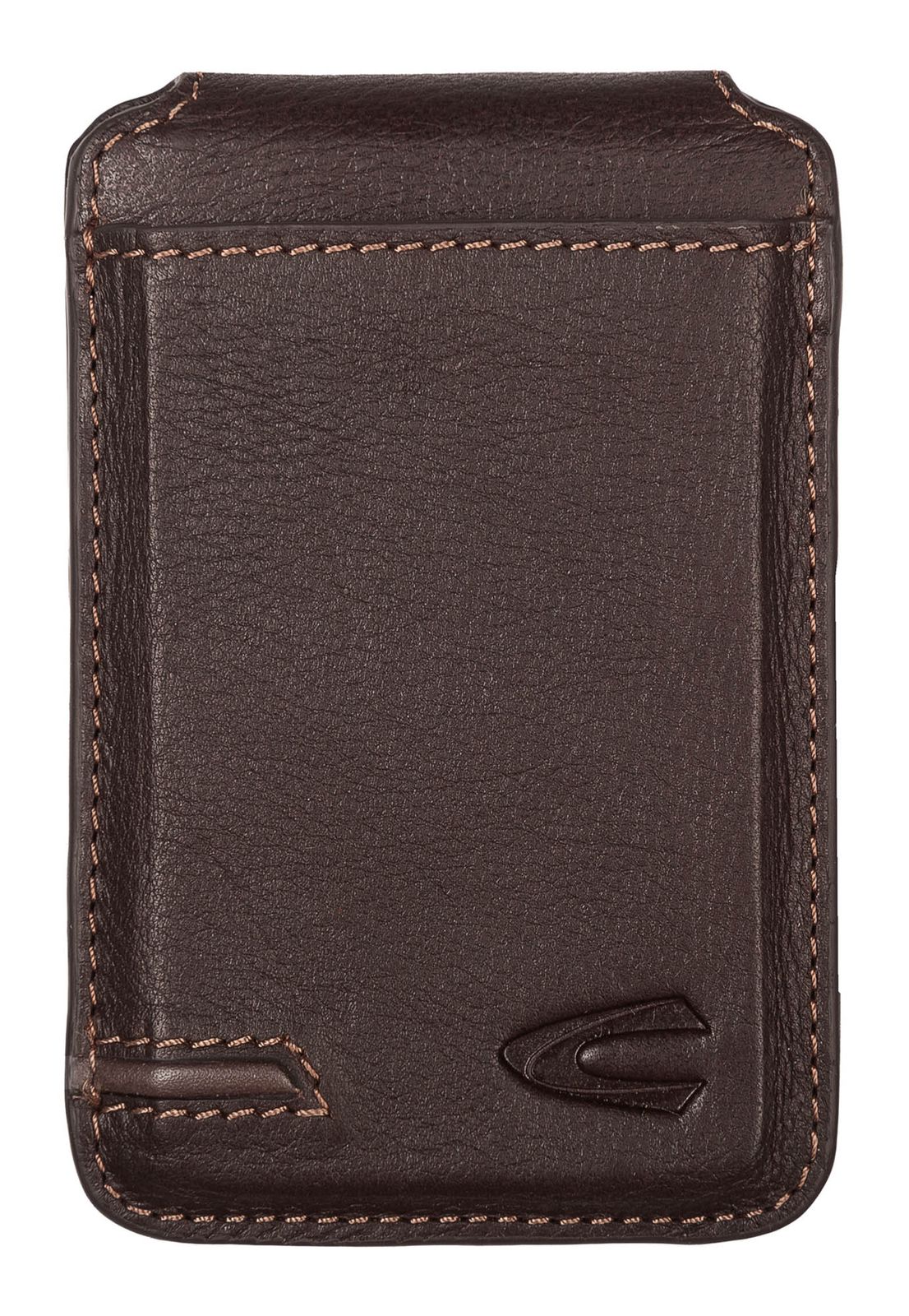 camel active Hill Magnetic Flip Wallet Dark Brown