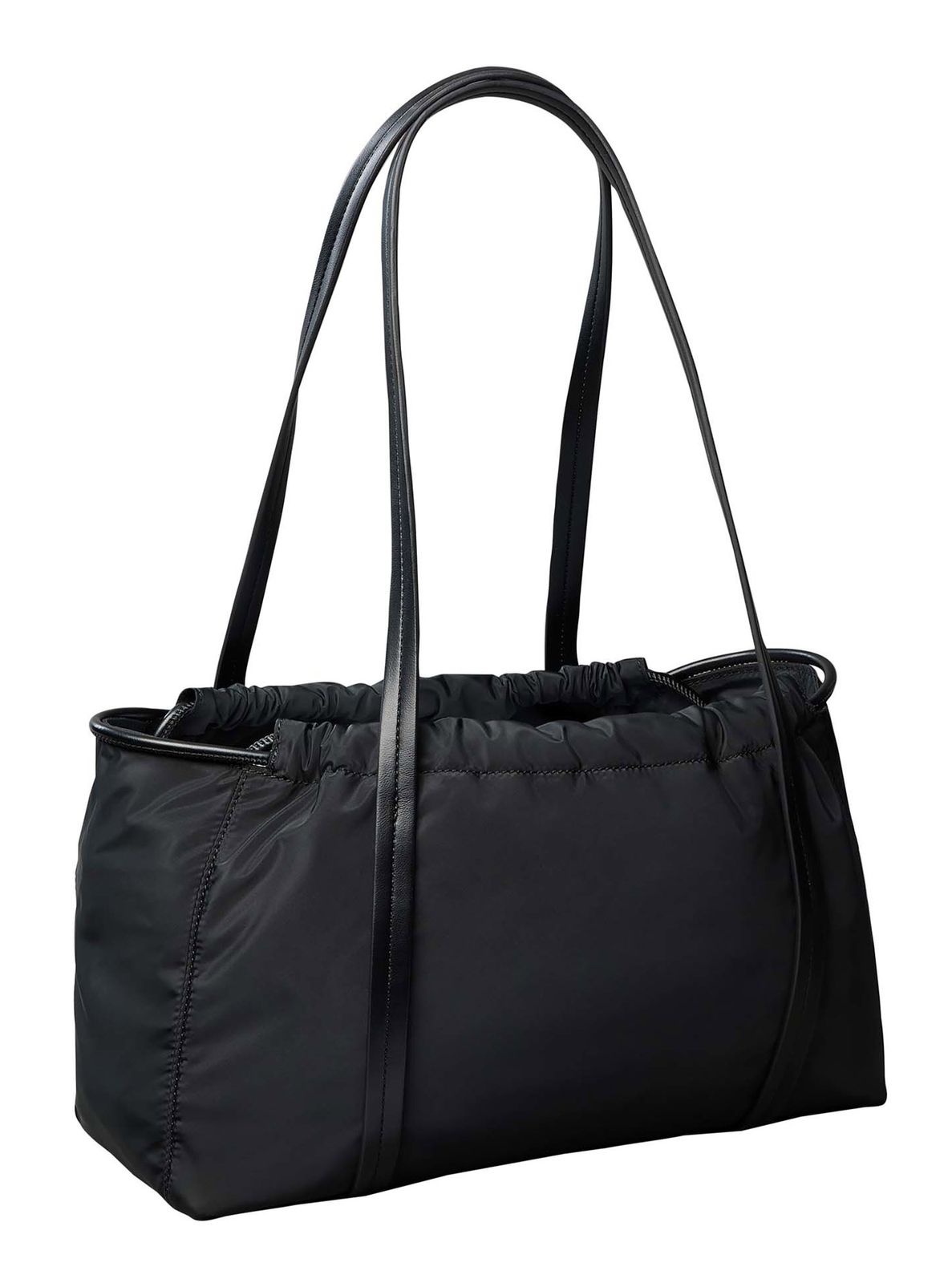 Calvin Klein Nylon Drawstring Satchel Bag Black Calvin Klein Nylon Drawstring Satchel Bag Black
