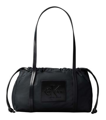 Calvin Klein Nylon Drawstring Satchel Bag Black Calvin Klein Nylon Drawstring Satchel Bag Black