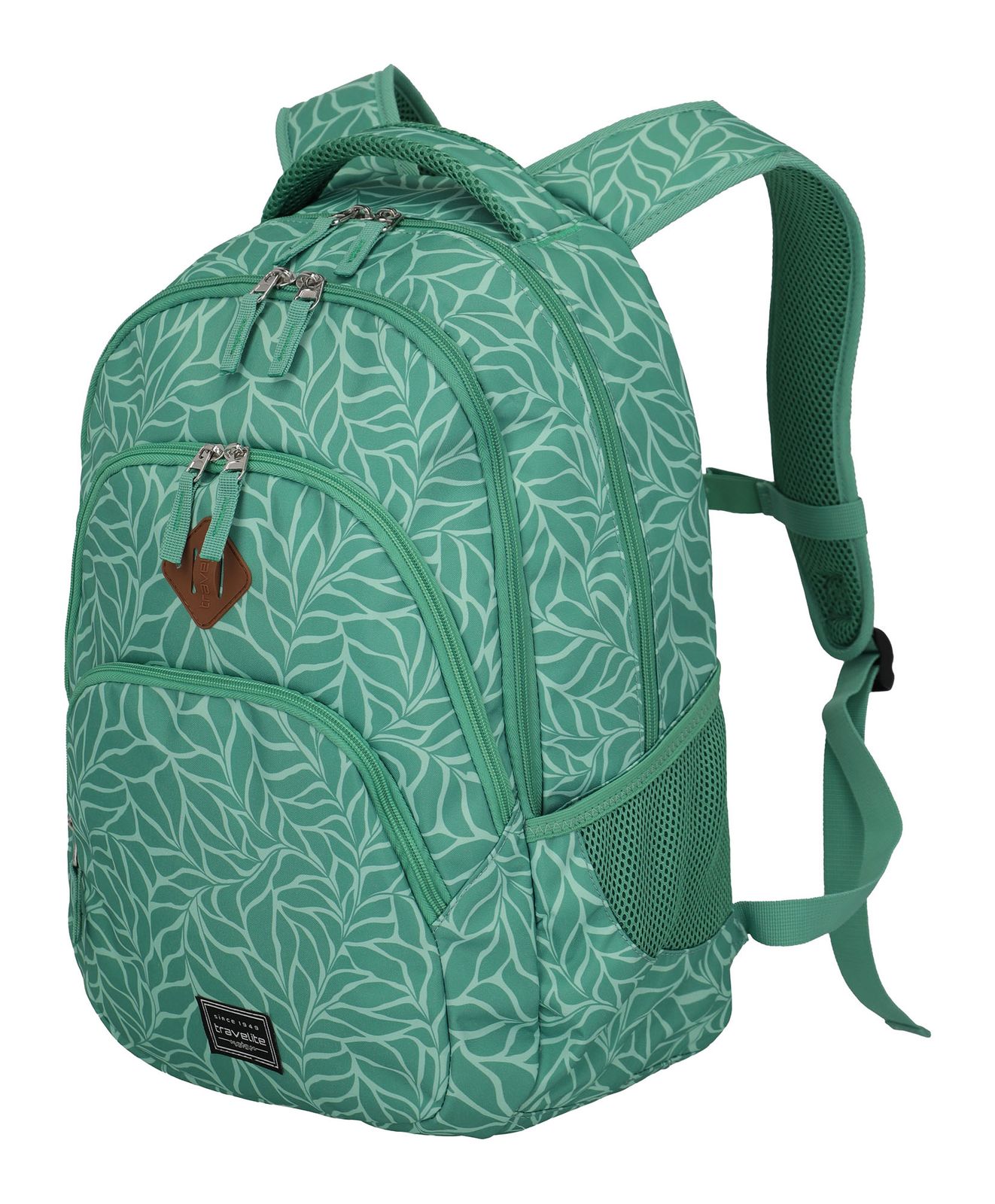 travelite Basic Backpack Print Green travelite Basic Backpack Print Green