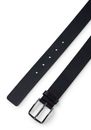 HUGO Gerik Sz35 Leather Belt W105 Navy