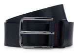 HUGO Gerik Sz35 Leather Belt W105 Navy