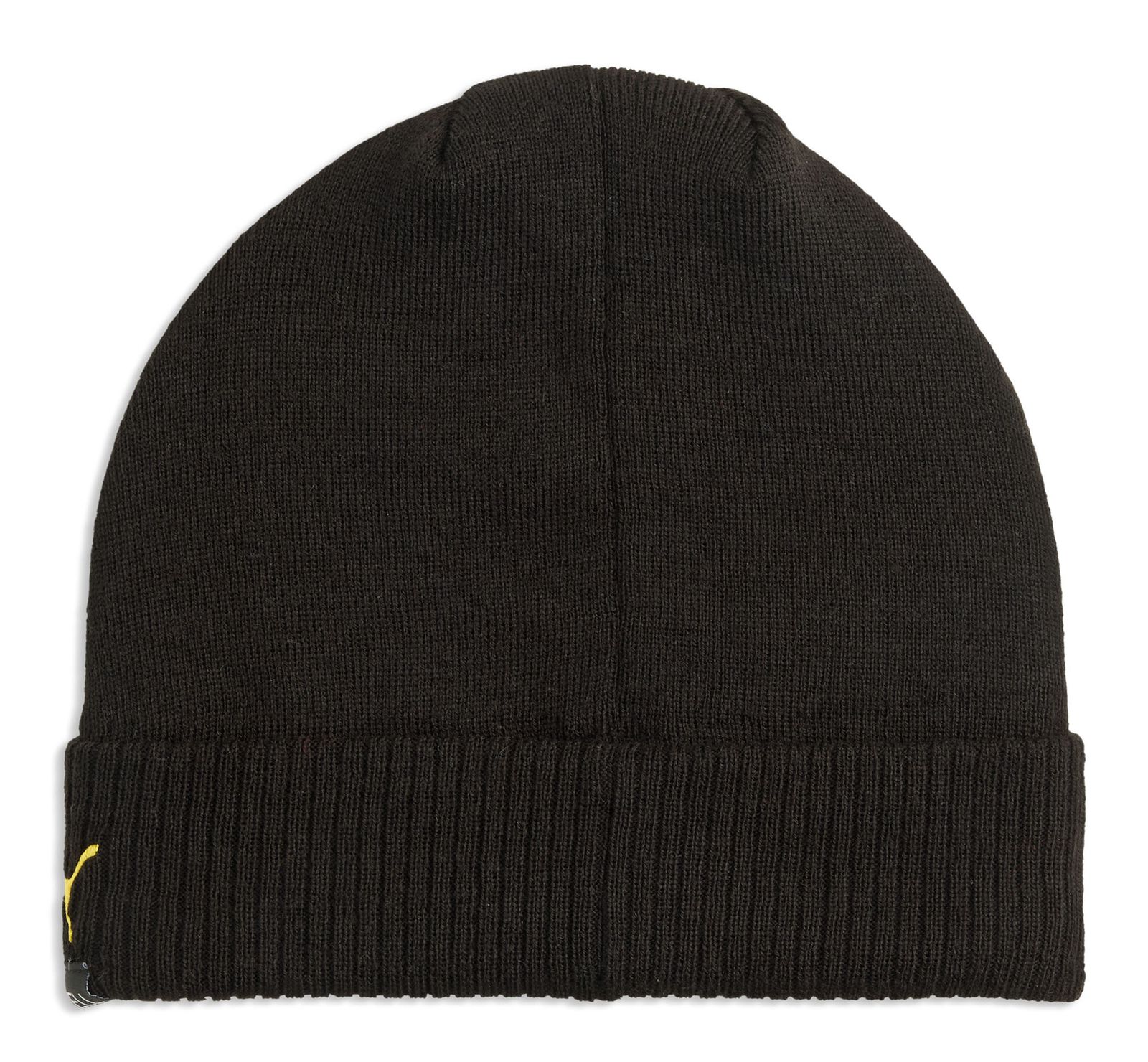 PUMA BVB ESS Beanie Puma Black - Faster Yellow PUMA BVB ESS Beanie Puma Black - Faster Yellow