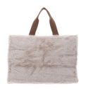 LIU JO Fake Fur Tote Bag L Burro LIU JO Fake Fur Tote Bag L Burro