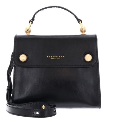 THE BRIDGE Mara Top Handle Bag Nero / Oro THE BRIDGE Mara Top Handle Bag Nero / Oro
