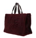 LIU JO Fake Fur Tote Bag L Red Aubergine LIU JO Fake Fur Tote Bag L Red Aubergine