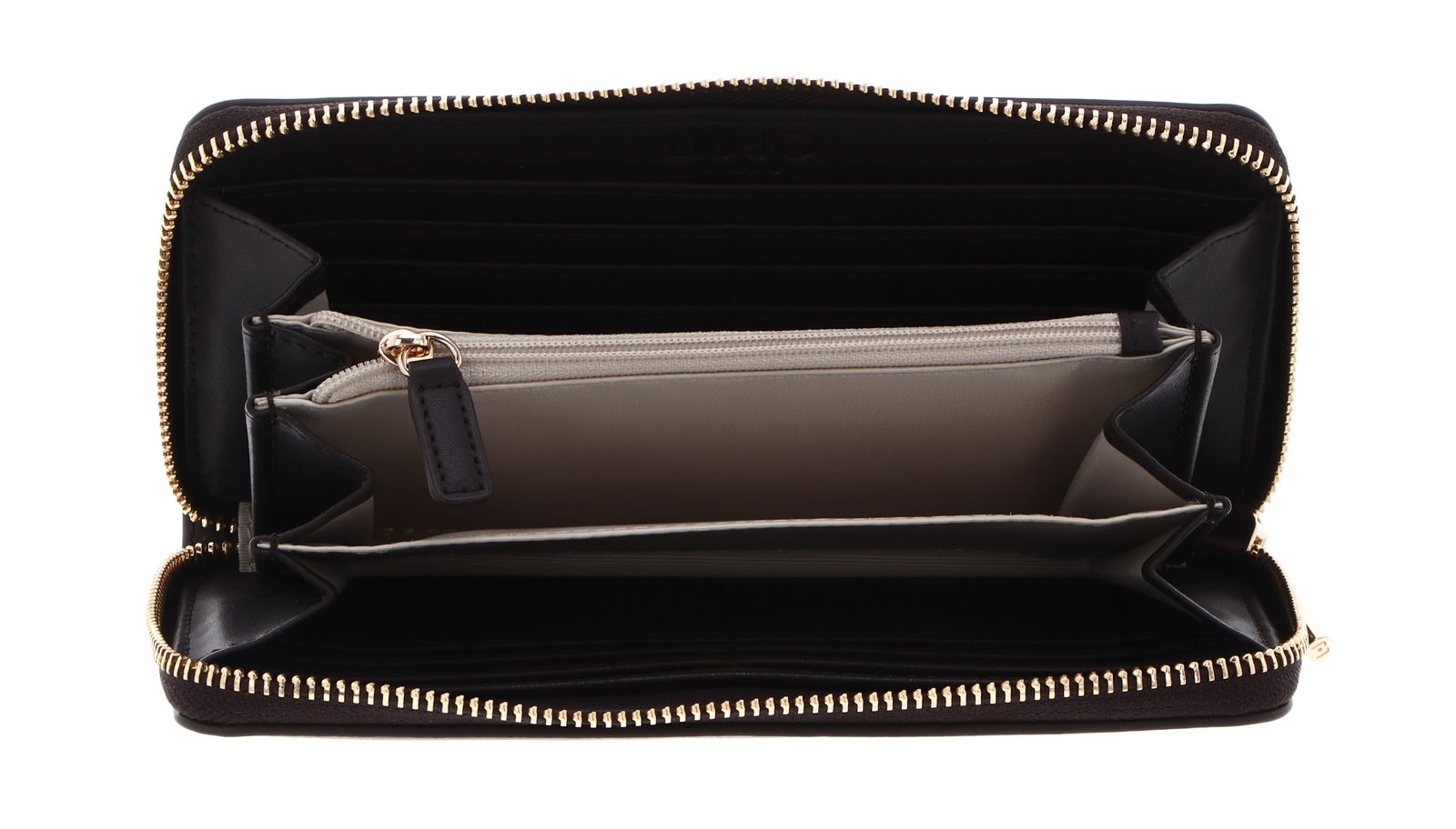 LIU JO Kaliska ECS Zip Around Wallet XL Deep Brown LIU JO Kaliska ECS Zip Around Wallet XL Deep Brown