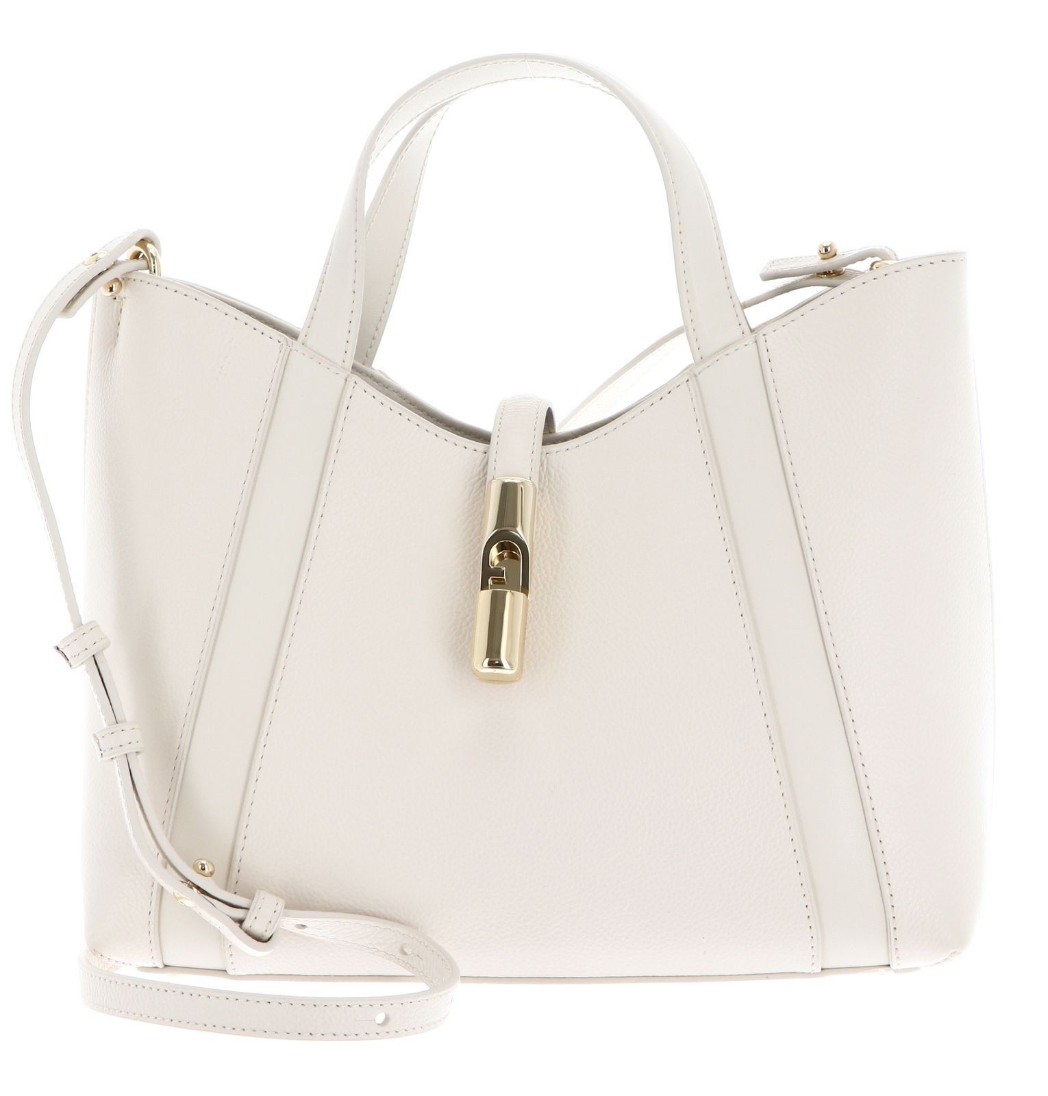 FURLA Goccia Tote Bag S Panna