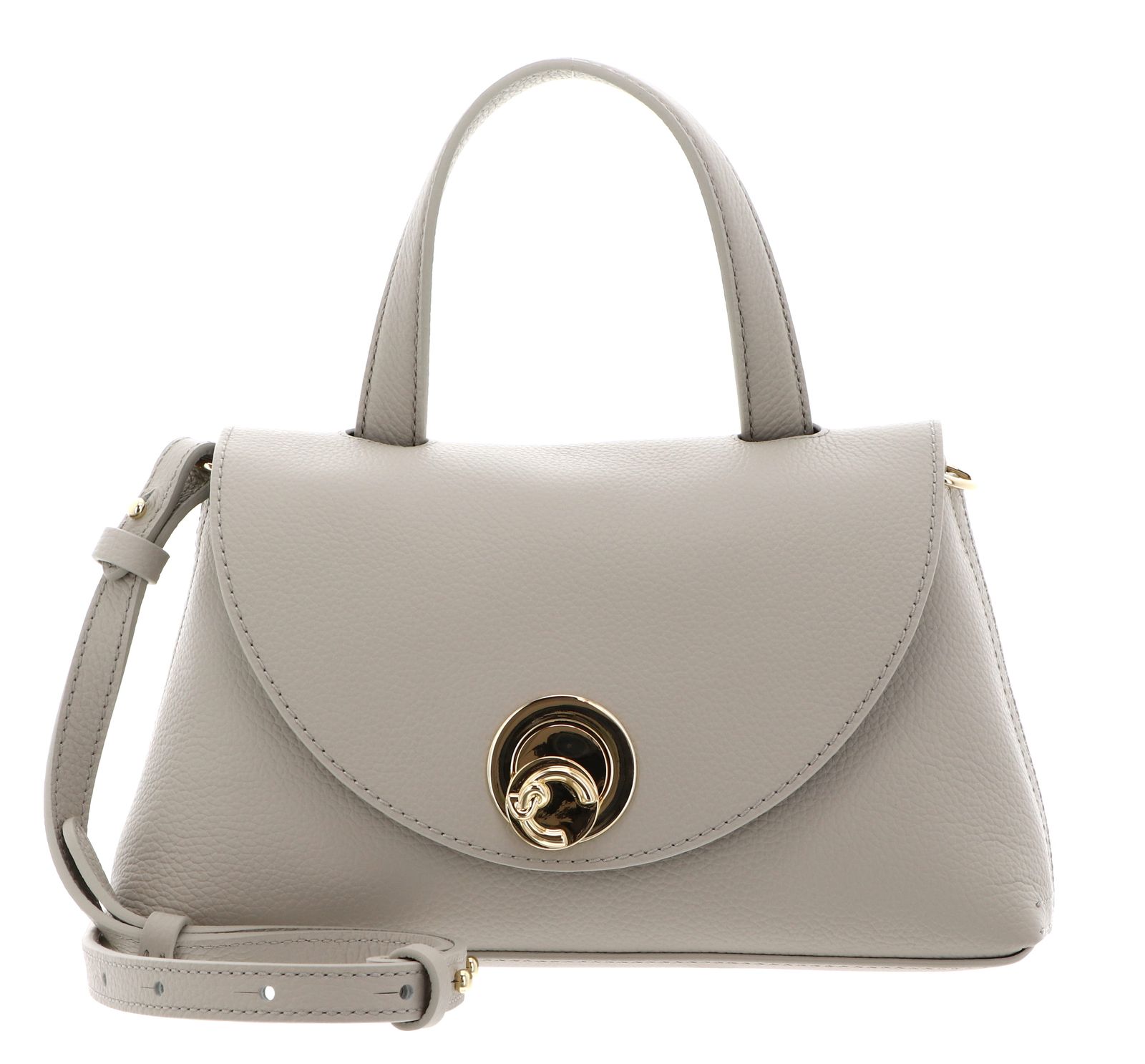COCCINELLE Nikla Handbag Double Grainy Leather Eucalipto / Fango