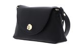 COCCINELLE Nikla Mini Bag Double Grainy Leather Noir / Cognac