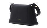 COCCINELLE Nikla Mini Bag Double Grainy Leather Noir / Cognac