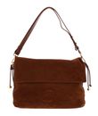 COCCINELLE Lidia Handbag Suede Leather / Smooth Leather Cognac / Cognac COCCINELLE Lidia Handbag Suede Leather / Smooth Leather Cognac / Cognac