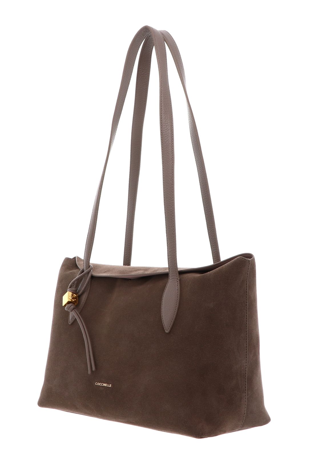 COCCINELLE Thess Handbag Suede Le. / Grained Le. Warm Ta / Warm Ta COCCINELLE Thess Handbag Suede Le. / Grained Le. Warm Ta / Warm Ta
