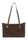 COCCINELLE Thess Handbag Suede Le. / Grained Le. Warm Ta / Warm Ta COCCINELLE Thess Handbag Suede Le. / Grained Le. Warm Ta / Warm Ta