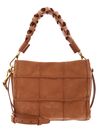 COCCINELLE Boheme Check Embroidery Handbag Suede Embr. / Gra. Le. Robin / Robin
