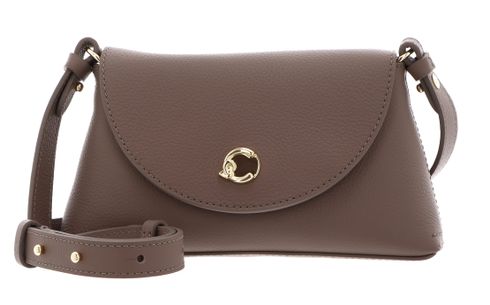 COCCINELLE Nikla Mini Bag Double Grainy Leather Warm Ta / Rosette COCCINELLE Nikla Mini Bag Double Grainy Leather Warm Ta / Rosette