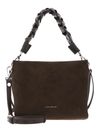 COCCINELLE Boheme Handbag Suede Grainy Leather Fango / Fango