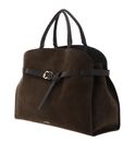 COCCINELLE Sabine Suede Bi Handbag Fango / Fango