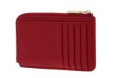 COCCINELLE Metallic Soft Card Holder Scarlet