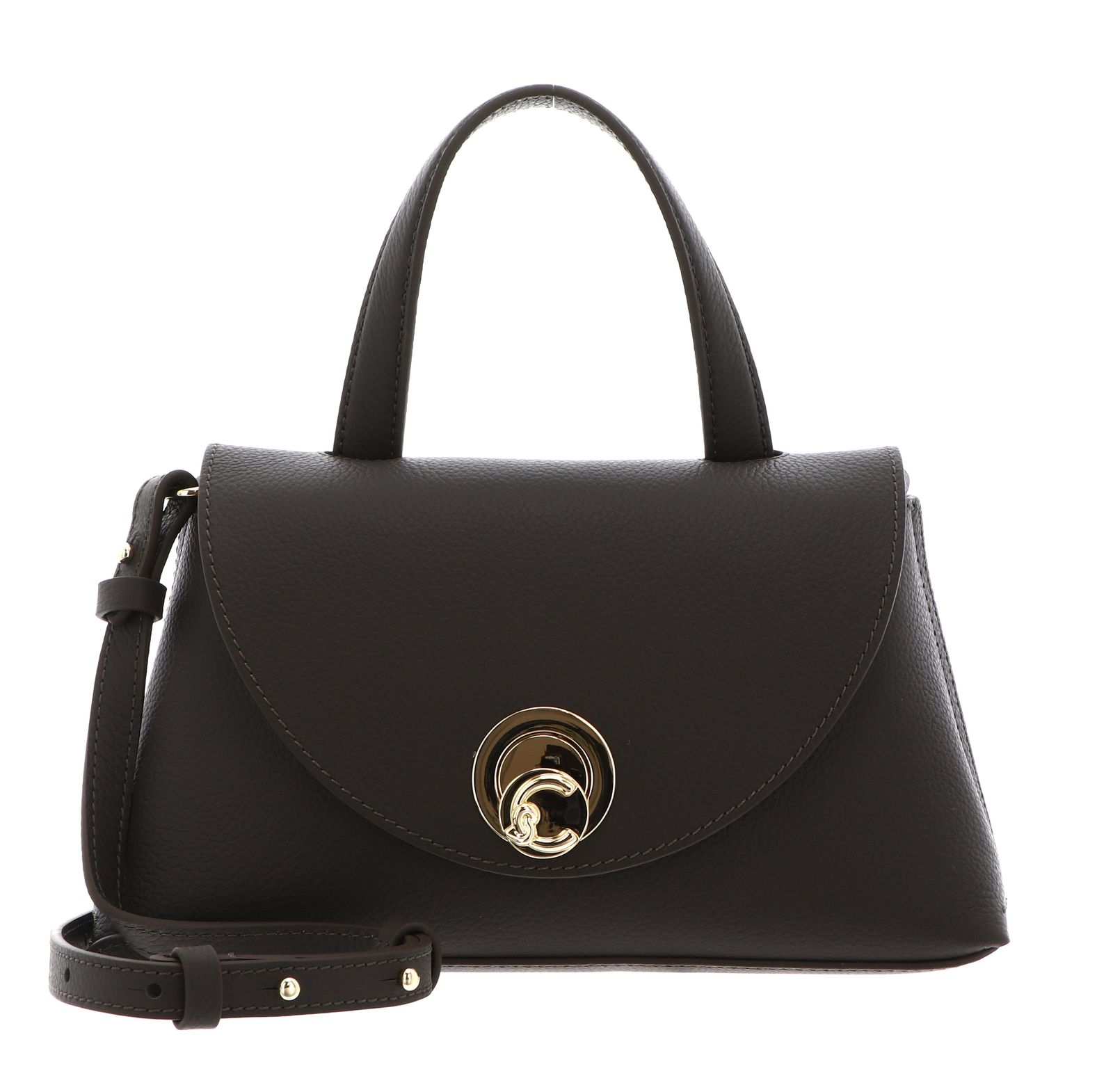 COCCINELLE Nikla Handbag Double Grainy Leather Fango / Honey