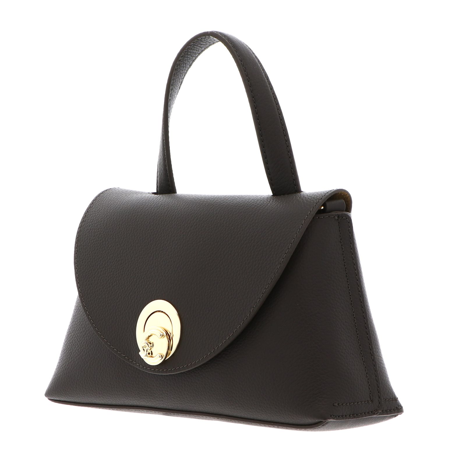COCCINELLE Nikla Handbag Double Grainy Leather Fango / Honey COCCINELLE Nikla Handbag Double Grainy Leather Fango / Honey