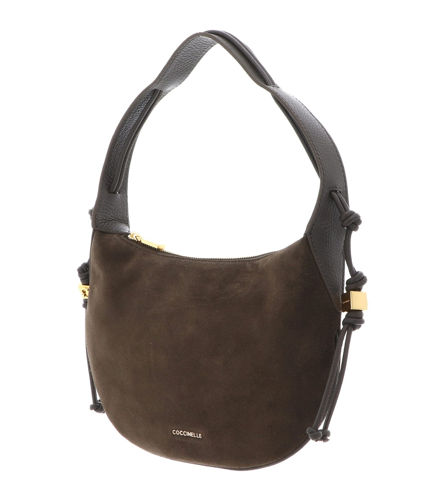 COCCINELLE Thess Handbag Suede Le. / Grained Le. Brunette / Brunet COCCINELLE Thess Handbag Suede Le. / Grained Le. Brunette / Brunet
