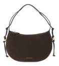 COCCINELLE Thess Handbag Suede Le. / Grained Le. Brunette / Brunet COCCINELLE Thess Handbag Suede Le. / Grained Le. Brunette / Brunet