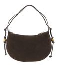 COCCINELLE Thess Handbag Suede Le. / Grained Le. Brunette / Brunet COCCINELLE Thess Handbag Suede Le. / Grained Le. Brunette / Brunet
