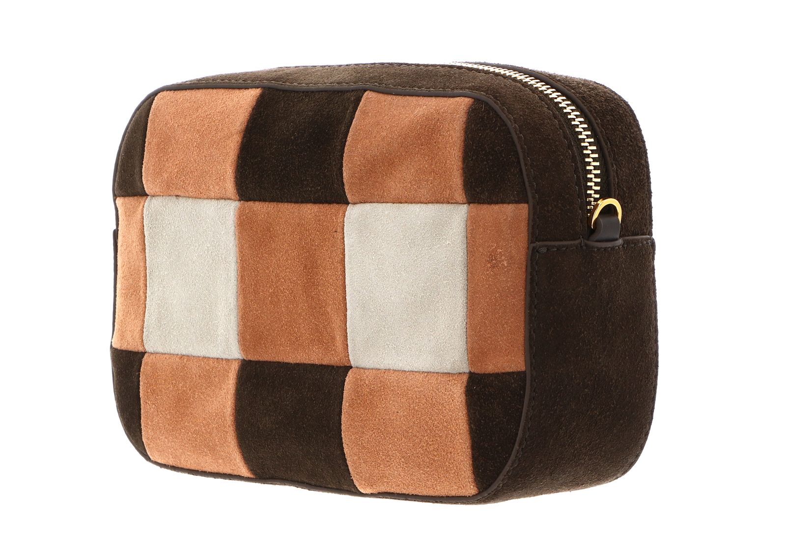 COCCINELLE Tebe Vichy Patch Mini Bag Mul. Robin / Fango COCCINELLE Tebe Vichy Patch Mini Bag Mul. Robin / Fango